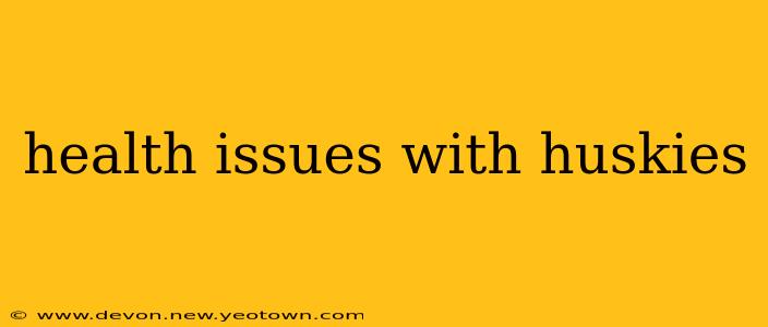 health issues with huskies