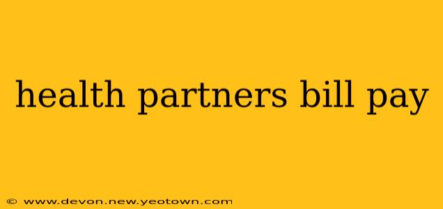 health partners bill pay