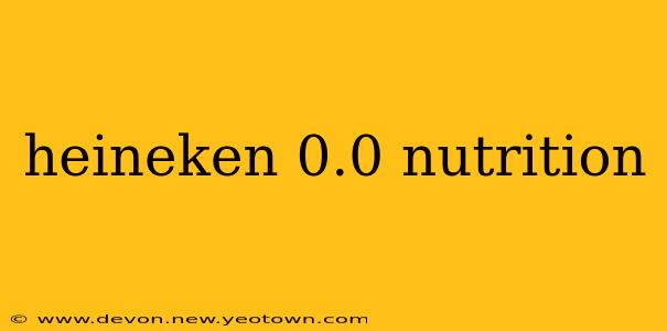 heineken 0.0 nutrition