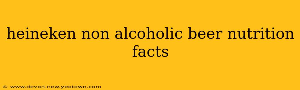 heineken non alcoholic beer nutrition facts