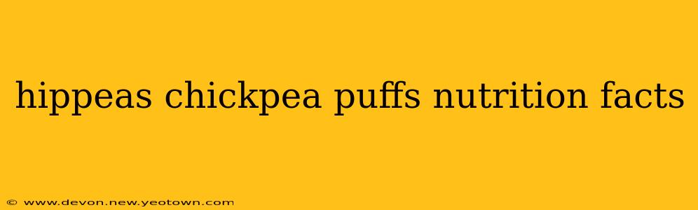 hippeas chickpea puffs nutrition facts