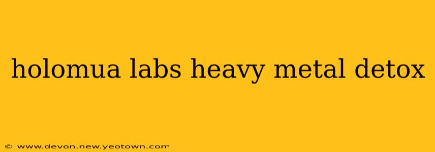 holomua labs heavy metal detox