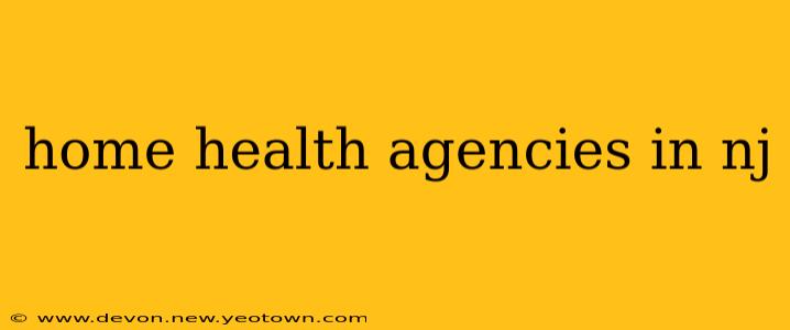home health agencies in nj
