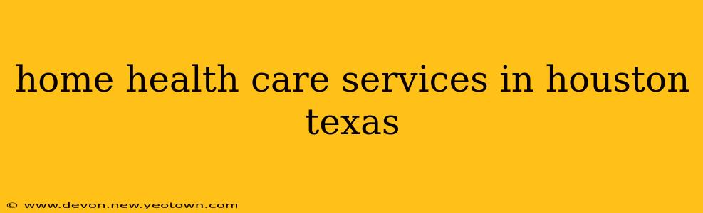 home health care services in houston texas