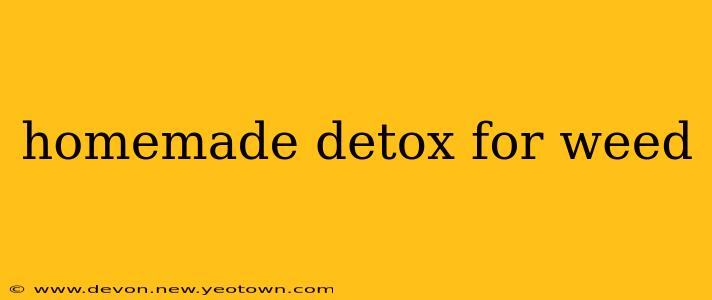 homemade detox for weed