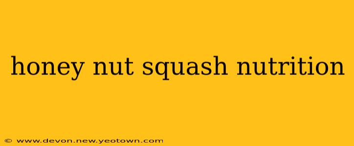 honey nut squash nutrition