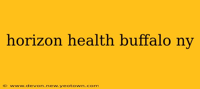 horizon health buffalo ny