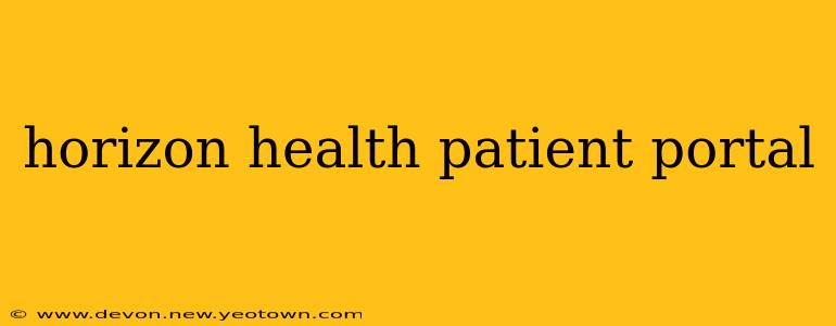horizon health patient portal