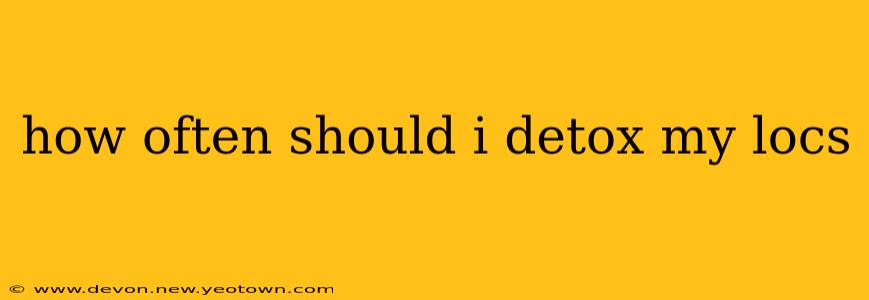 how often should i detox my locs