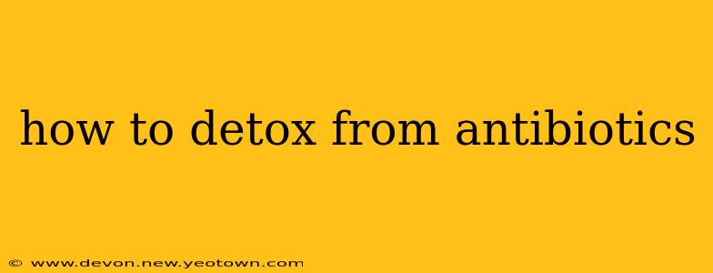 how to detox from antibiotics