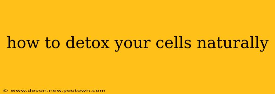 how to detox your cells naturally