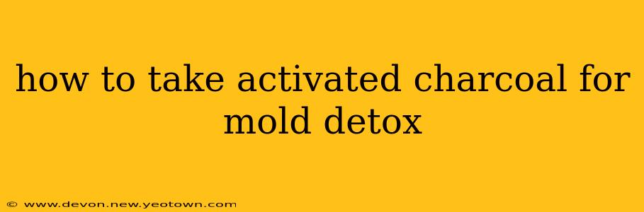 how to take activated charcoal for mold detox