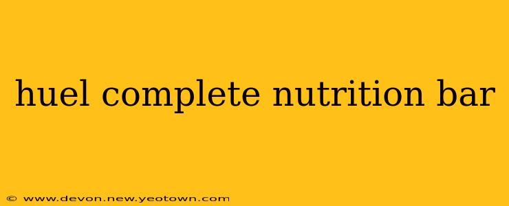 huel complete nutrition bar