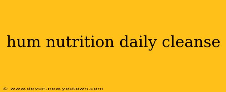 hum nutrition daily cleanse
