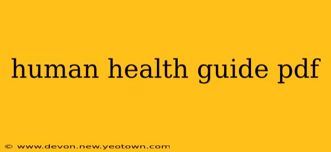 human health guide pdf