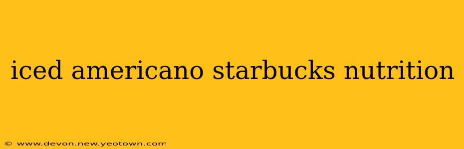 iced americano starbucks nutrition