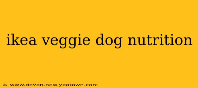 ikea veggie dog nutrition