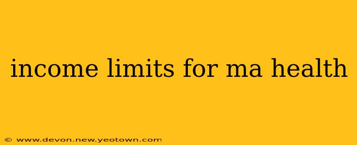 income limits for ma health