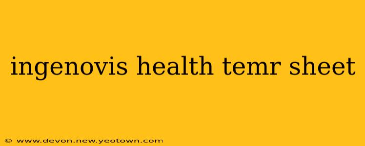 ingenovis health temr sheet