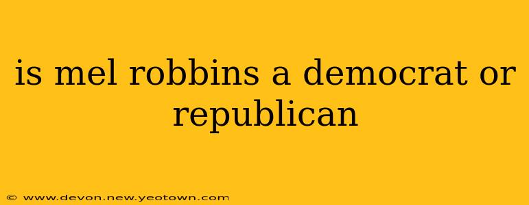 is mel robbins a democrat or republican