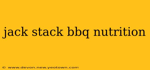 jack stack bbq nutrition