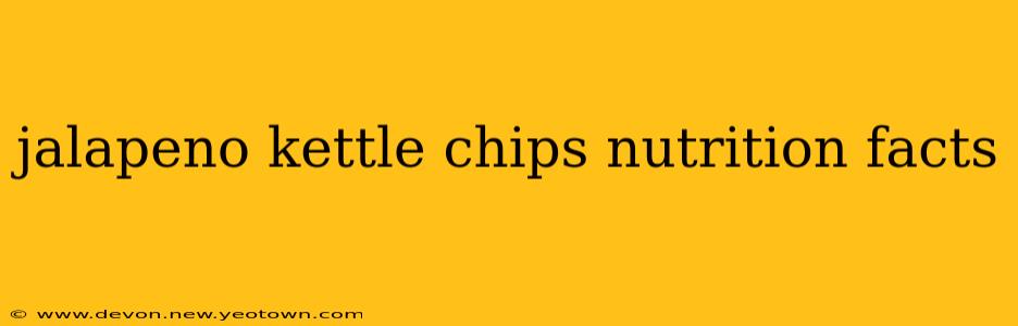 jalapeno kettle chips nutrition facts