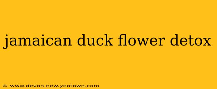 jamaican duck flower detox