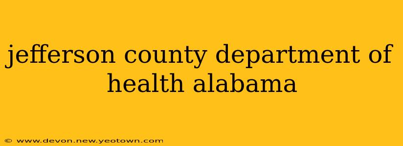 jefferson county department of health alabama