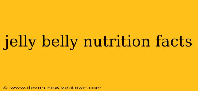 jelly belly nutrition facts