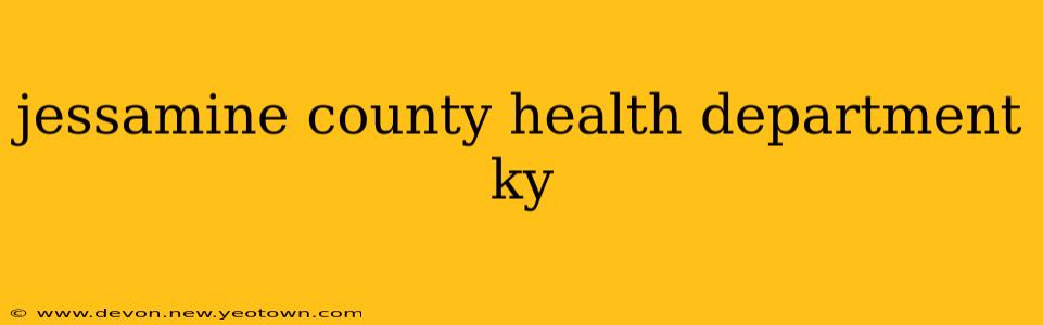 jessamine county health department ky