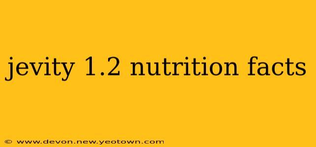 jevity 1.2 nutrition facts