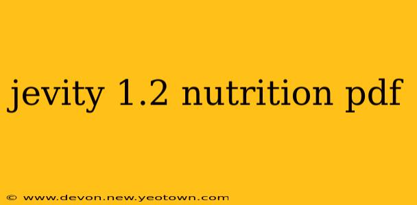 jevity 1.2 nutrition pdf