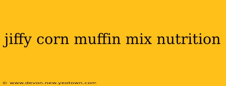 jiffy corn muffin mix nutrition