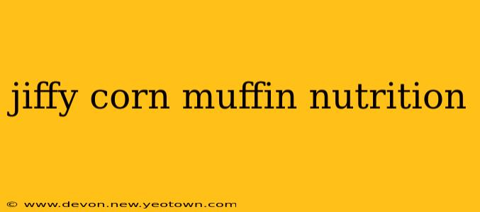 jiffy corn muffin nutrition