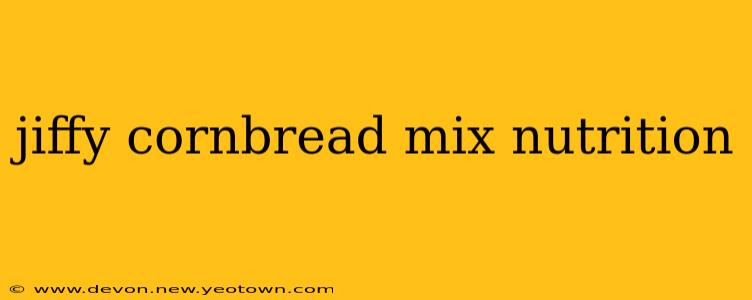 jiffy cornbread mix nutrition