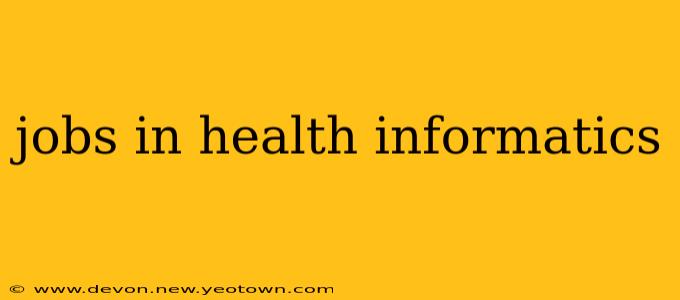 jobs in health informatics