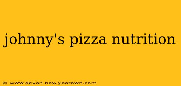 johnny's pizza nutrition
