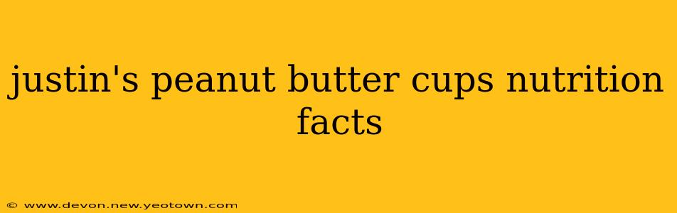 justin's peanut butter cups nutrition facts