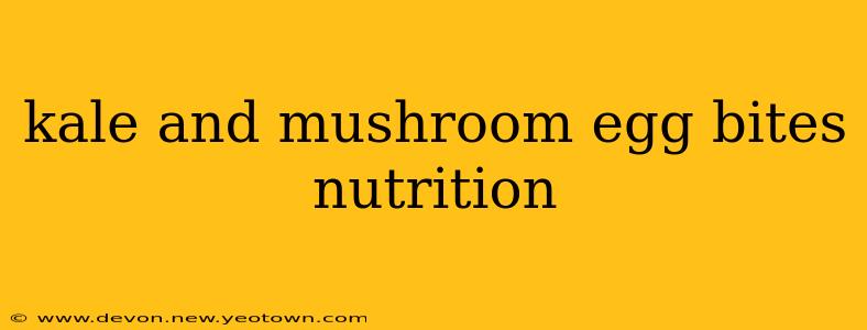 kale and mushroom egg bites nutrition