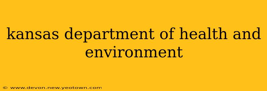 kansas department of health and environment