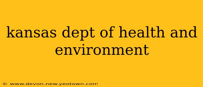 kansas dept of health and environment