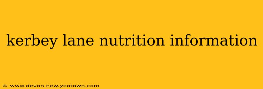 kerbey lane nutrition information