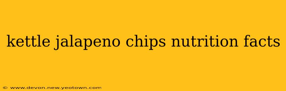 kettle jalapeno chips nutrition facts