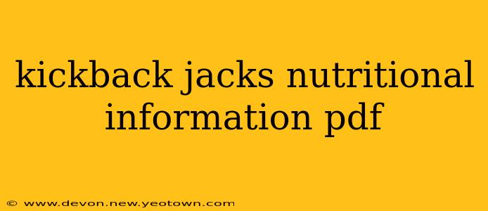 kickback jacks nutritional information pdf