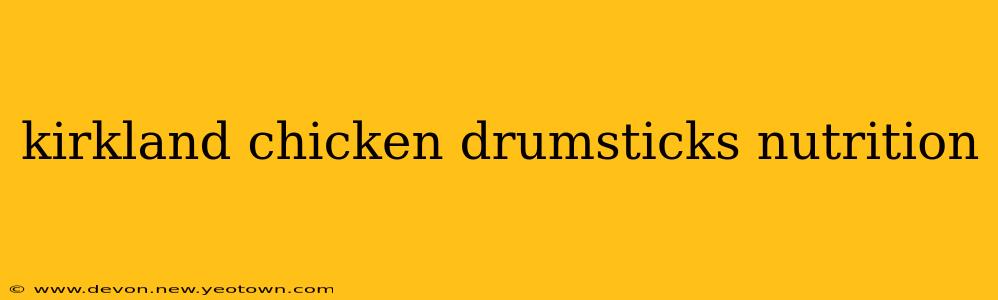 kirkland chicken drumsticks nutrition