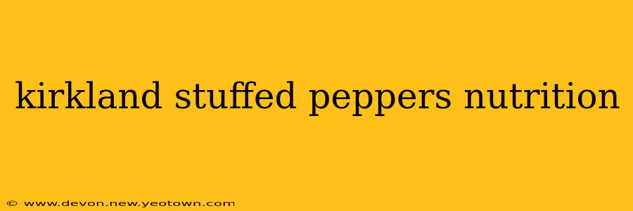 kirkland stuffed peppers nutrition
