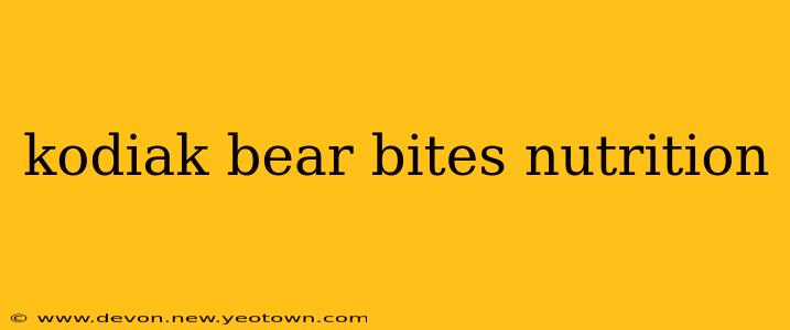 kodiak bear bites nutrition