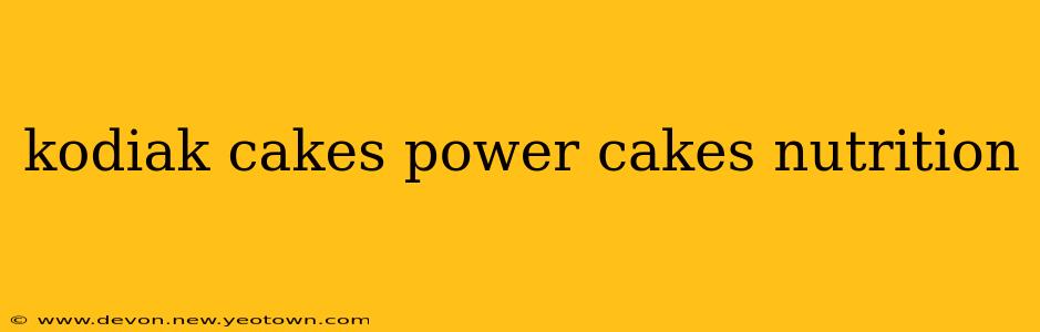 kodiak cakes power cakes nutrition