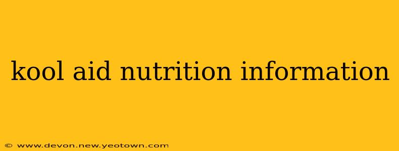 kool aid nutrition information