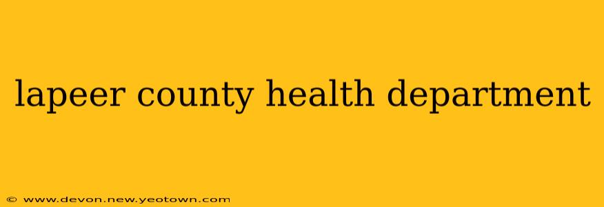 lapeer county health department